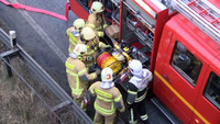 Unfall, LKW, Lübeck, Diesel, Tank, Leck, Sperrung, Feuerwehr, A1, Moisling, Abfahrt