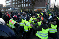Lübeck, Demonstration, Türkei, Türken, Kurden, Regimegegner, Prügelei