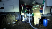 Unfall, LKW, Lübeck, Diesel, Tank, Leck, Sperrung, Feuerwehr, A1, Moisling, Abfahrt