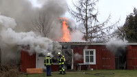 Rondeshagen, Feuer, Behinderteneinrichtung, Schuppen, Werkstatt