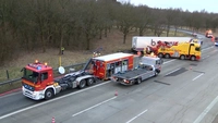 Unfall, LKW, Lübeck, Diesel, Tank, Leck, Sperrung, Feuerwehr, A1, Moisling, Abfahrt