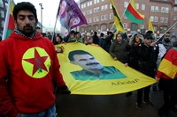 Lübeck, Demonstration, Türkei, Türken, Kurden, Regimegegner, Prügelei