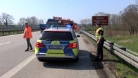 A20, Unfall, LKW, Wismar, Triwalk, Triwalker Brücke, Sicherungsfahrzeug, Auffahrunfallm Verletzter, Rettungshubschrauber