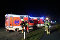 Unfall, B75, Verletzte, NA, Notarzt, RTW, Rettungswagen, Kollission
