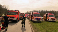 BAB 21, Schwefelsäure, Tanklastzug, Gefahrgut, Feuerwehr, Vollsperrung