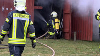 Rondeshagen, Feuer, Behinderteneinrichtung, Schuppen, Werkstatt