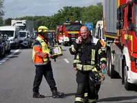 A1, BAB 1, Neustadt, Unfall, Lkw-Unfall, Crash, Lebensgefahr