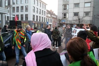 Lübeck, Demonstration, Türkei, Türken, Kurden, Regimegegner, Prügelei