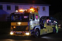 Unfall, B75, Verletzte, NA, Notarzt, RTW, Rettungswagen, Kollission