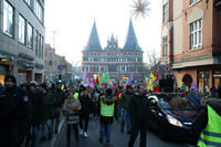 Lübeck, Demonstration, Türkei, Türken, Kurden, Regimegegner, Prügelei