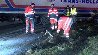 Unfall, LKW, Lübeck, Diesel, Tank, Leck, Sperrung, Feuerwehr, A1, Moisling, Abfahrt