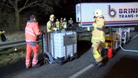 Unfall, LKW, Lübeck, Diesel, Tank, Leck, Sperrung, Feuerwehr, A1, Moisling, Abfahrt