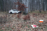 A1, Unfall, Überschlag, Baum, schwer beschädigt, Verletzt
