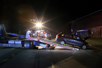 Unfall, B75, Verletzte, NA, Notarzt, RTW, Rettungswagen, Kollission