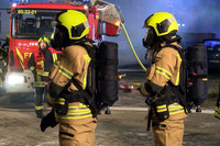 Breitenfelde, Feuer, Scheune, Scheunenbrand, Kreis Lauenburg